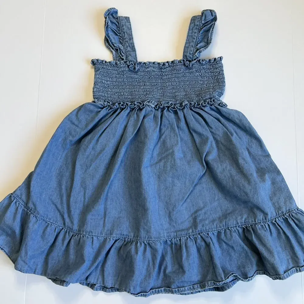 Janie and Jack Chambray Smocked Dress - Picture 7 of 7